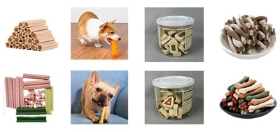 Dog Chews Snacks เครื่องอัดรีดอาหาร